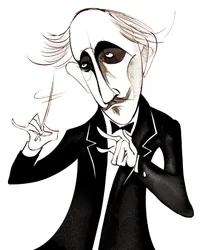 Arturo Toscanini, italialainen kapellimestari (1867 - 1957) karikatyyri